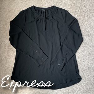 Express Black Long Sleeved Blouse